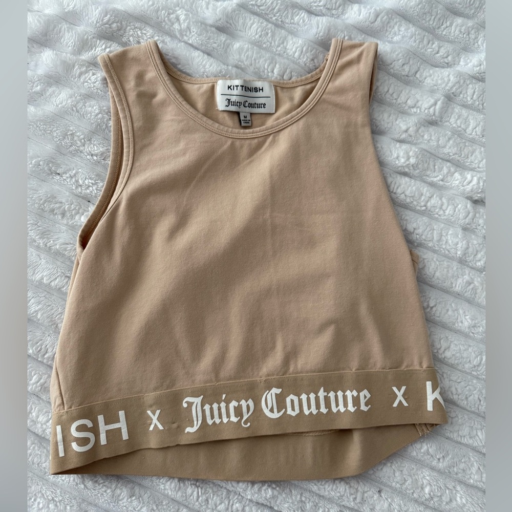 Juicy Couture Beige Crop Top